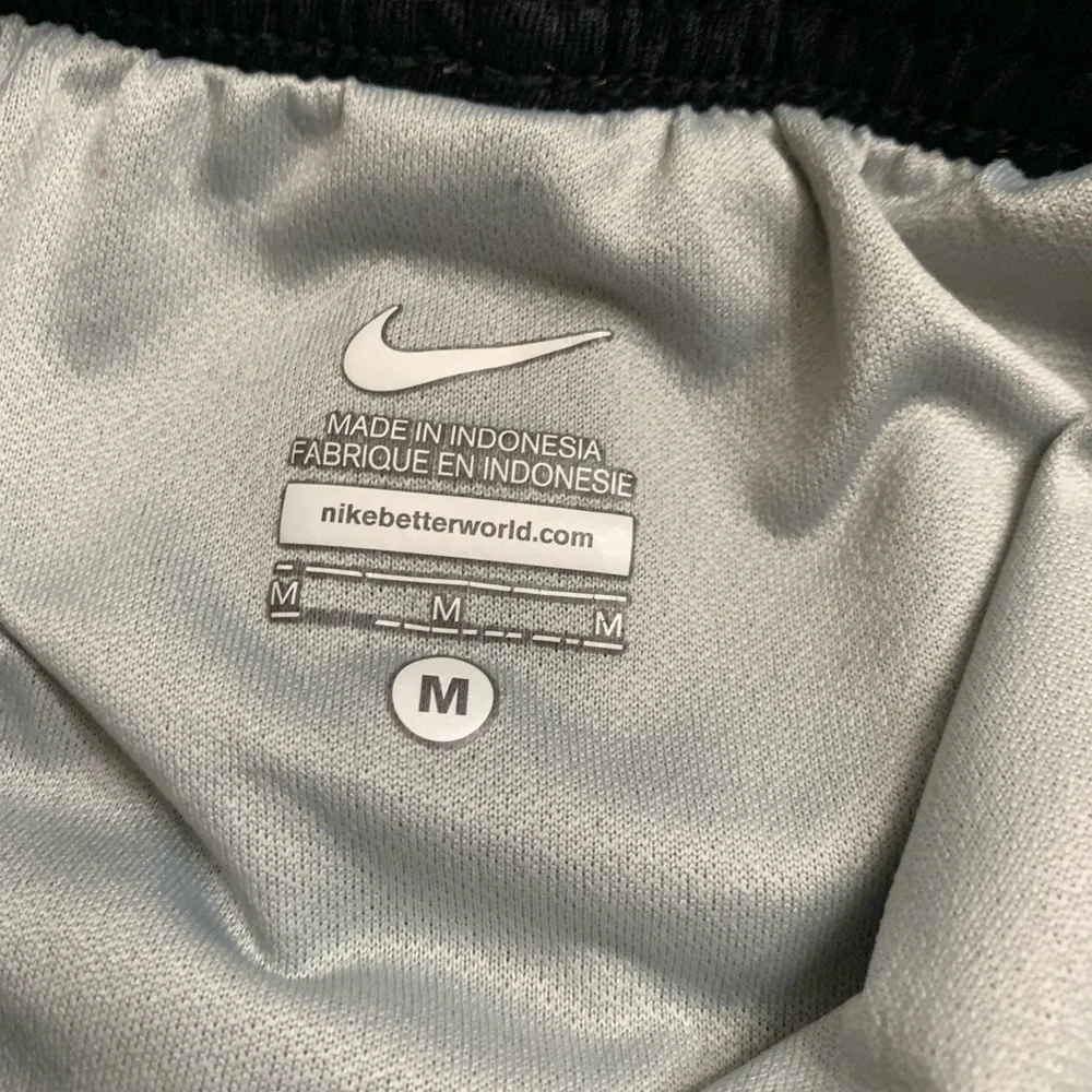 Nike black with white trim athletic shorts Size M
